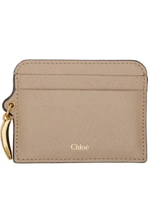 Chloé Taupe Banana Card Holder