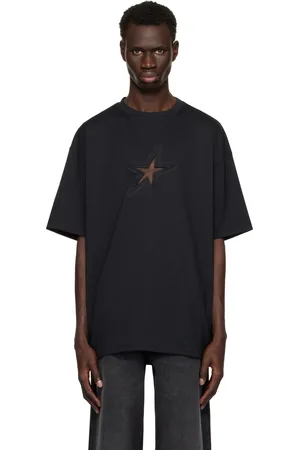 MUGLER Black Star Oversized T-shirt