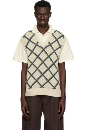 Palmes Argyle Knitted Vest