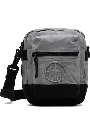 Stone Island Gray ECONYL Nylon Metal Bag