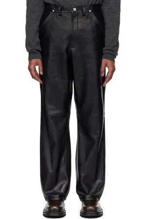Tonywack Flared-Leg Leather Pants