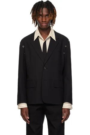 We11 Done Pierced Jersey Blazer