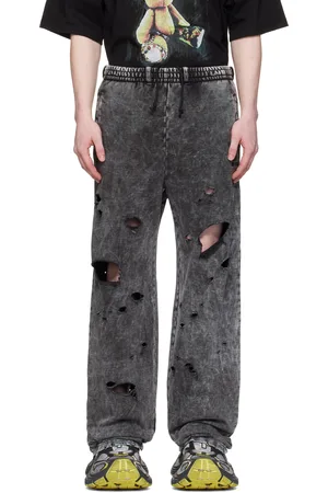 We11 Done Destroyed Jersey Sweatpants
