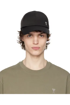 Ami Black Twill Ami de Coeur Stud Cap