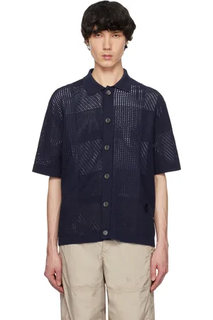 WOOYOUNGMI Navy Check Shirt