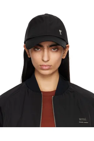 Ami Black Twill Ami de Coeur Stud Cap