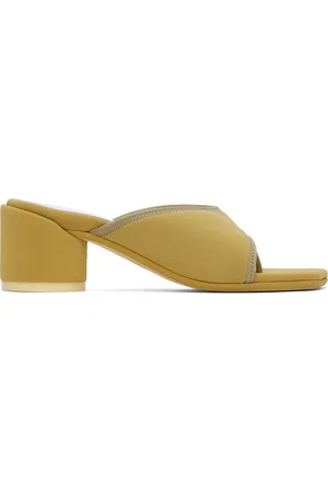 Maison Margiela Beige Scuba Lyrca Heeled Sandals