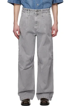 WOOYOUNGMI Gray 3D Wide Jeans
