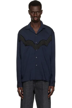 TOGA VIRILIS Slab Tropical Fringe Shirt