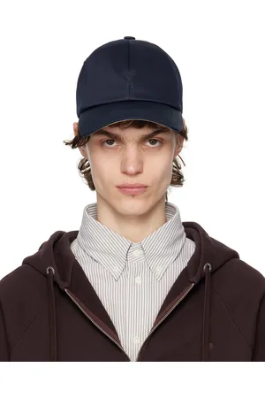 Ami Navy Cotton Ami de Coeur Embroidery Cap
