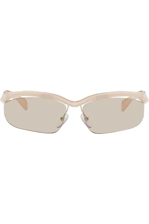 Prada Pink Twisted Frame Sunglasses