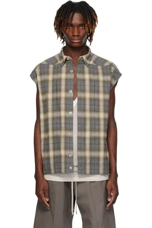 Rick Owens Gray Hollywood Sleeveless Jumbo Outer Shirt