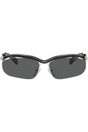 Prada Black Twisted Frame Sunglasses