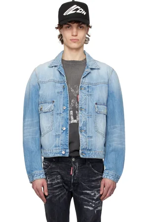 Dsquared2 Blue Heritage Boxy Jean Denim Jacket
