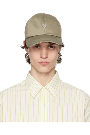 Ami Taupe Cotton Ami de Coeur Embroidery Cap
