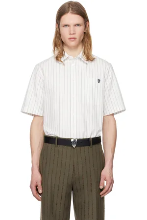 Burberry White Pinstripe Shirt