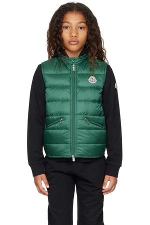 Moncler Big Kids Green Gui Packable Down Vest