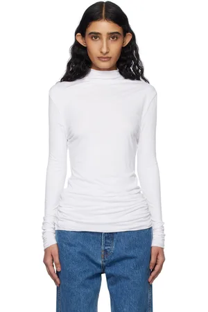 Khaite White Rolina Top
