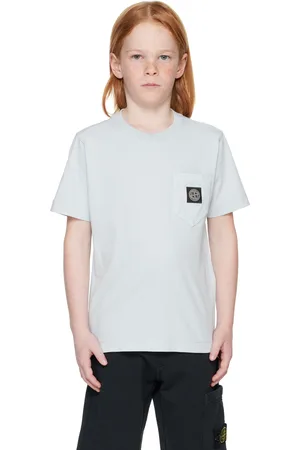 Stone Island Kids Blue Pocket T-shirt