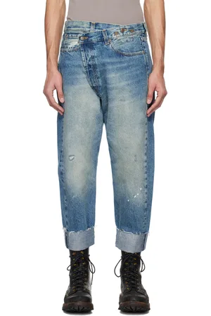 R13 Blue Crossover Jeans