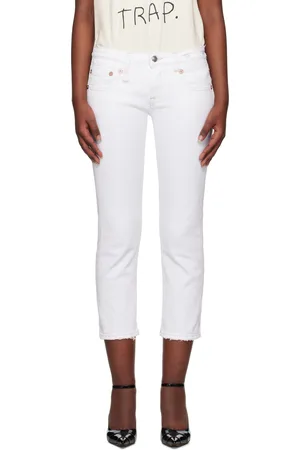 R13 White Boy Straight Jeans