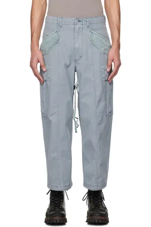 R13 Blue Cropped Cargo Pants