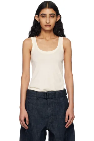 LEMAIRE Off-White Rib Tank Top