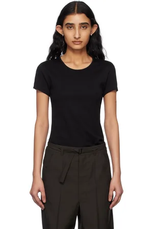 LEMAIRE Black Fitted T-shirt