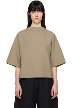 STUDIO NICHOLSON Taupe Hesse Top