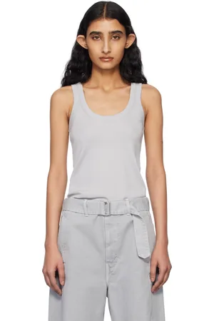 LEMAIRE Gray Rib Tank Top