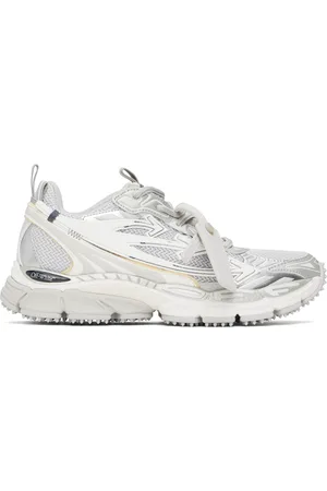OFF-WHITE White & Silver Be Right Back Sneakers