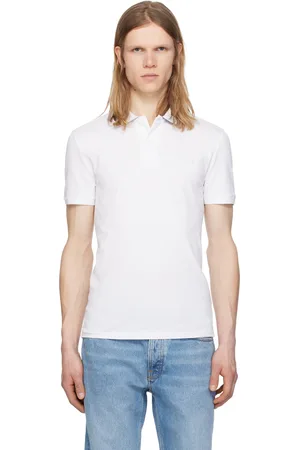 Lacoste White Slim Fit Branded Polo