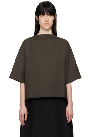 STUDIO NICHOLSON Khaki Hesse Top