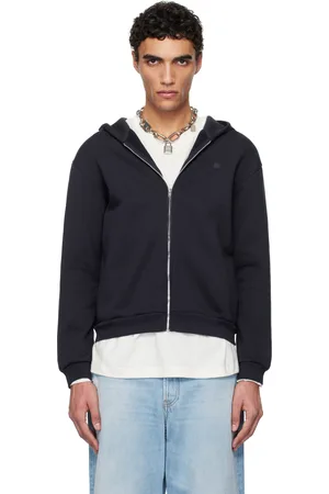 Acne Studios Navy Zipper Hoodie