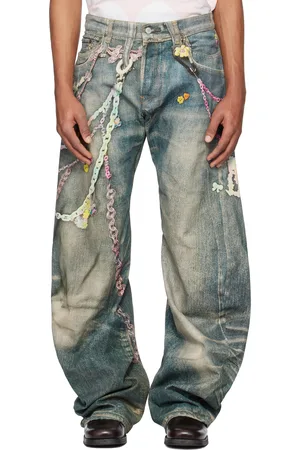 Acne Studios Blue Baggy Fit 1981M Jeans