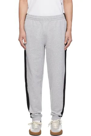 Lacoste Gray & Black Tapered Fit Colorblock Sweatpants