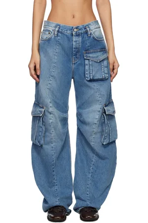 Acne Studios Blue Cargo Jeans
