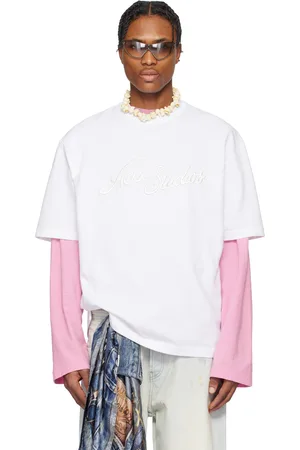 Acne Studios White Relaxed Fit Logo T-shirt
