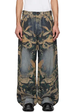 Acne Studios Blue & Brown Super Baggy Fit 2023 Jeans