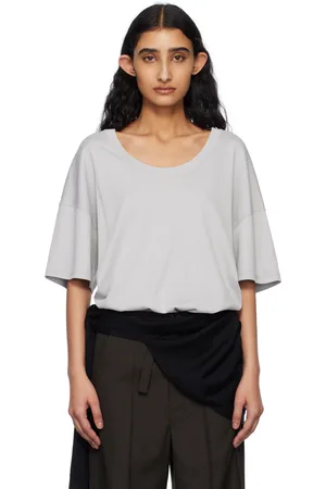LEMAIRE Gray Rib T-shirt