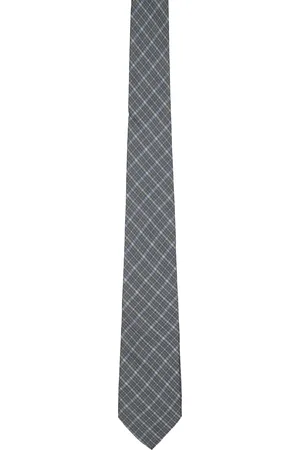 OUR LEGACY Blue Check Tie