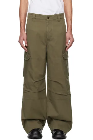 Acne Studios Khaki Organic Cotton Cargo Pants