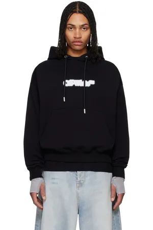 OFF-WHITE Black Spray Arrow Skate Hoodie