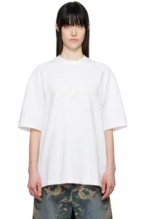 Acne Studios White Relaxed Fit Logo T-shirt
