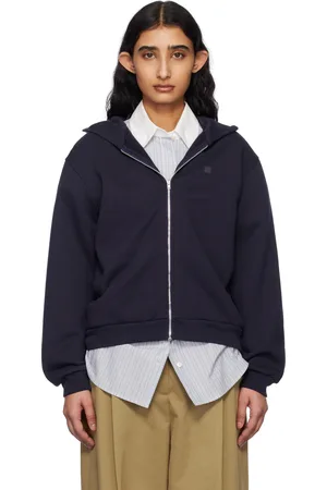 Acne Studios Navy Zipper Hoodie