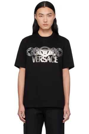 VERSACE Black Medusa On Chain T-shirt