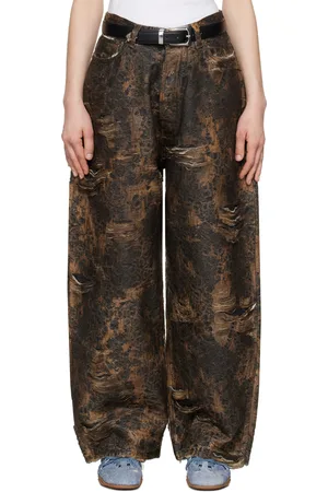 Acne Studios Brown Super Baggy Fit 2023F Jeans