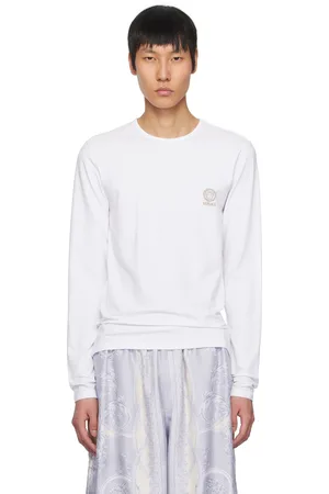 VERSACE White Medusa Long Sleeve T-shirt
