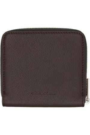 Rick Owens Brown Hollywood Zipped Wallet