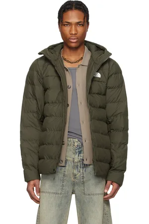 The North Face Khaki Aconcagua 3 Hoodie Down Jacket